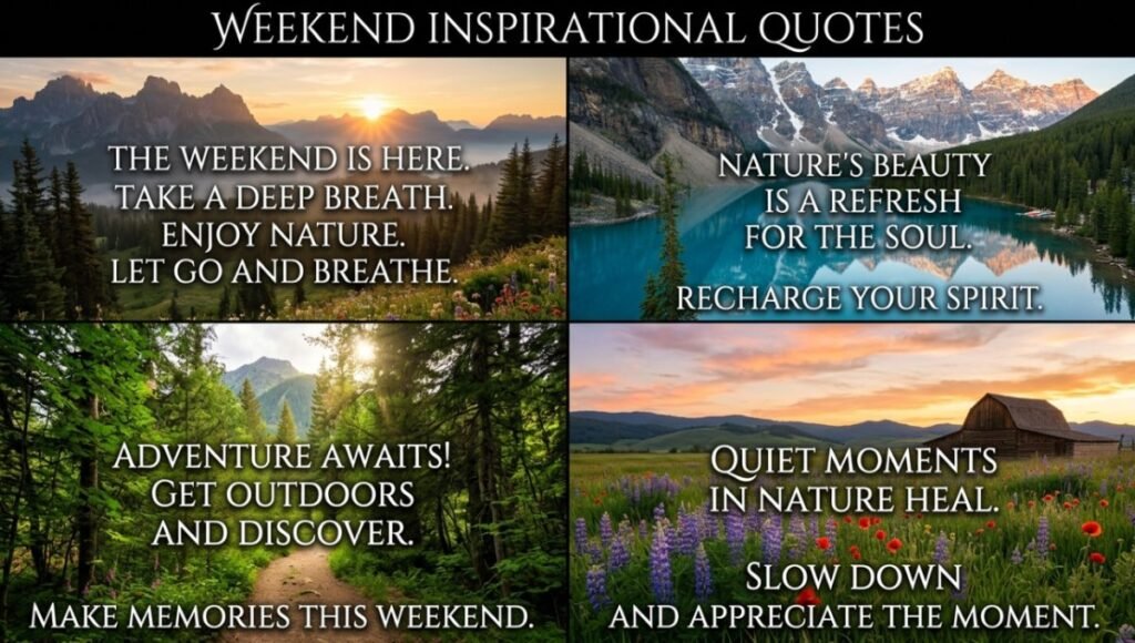weekend inspirational quotes
