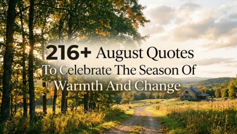 216+ August Quotes To Celebrate The Season Of Warmth And Change