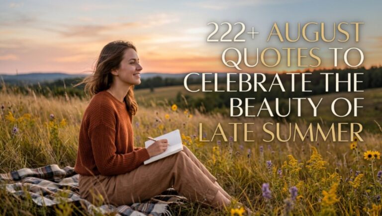 222+ August Quotes To Celebrate the Beauty Of Late Summer