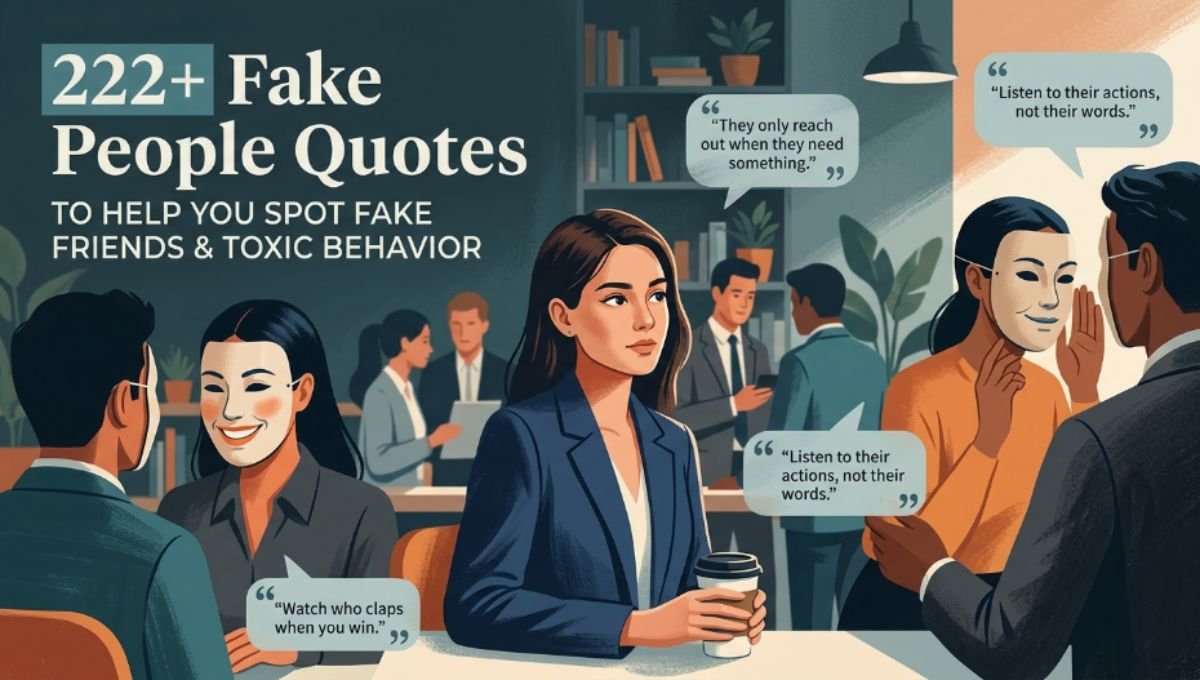 222+ Fake People Quotes To Help You Spot Fake Friends & Toxic Behavior