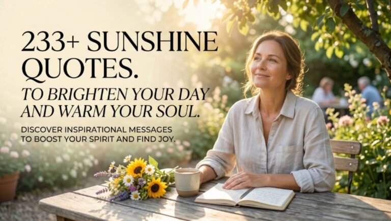 233+ Sunshine Quotes To Brighten Your Day And Warm Your Soul