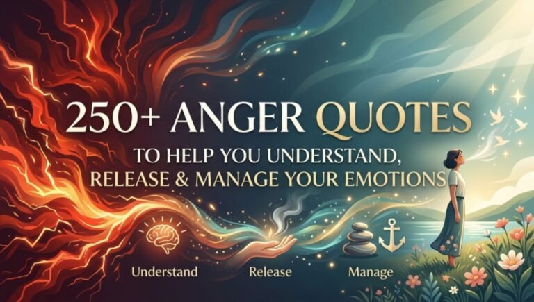 250+ Anger Quotes To Help You Understand, Release & Manage Your Emotions