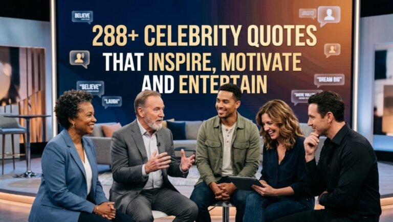 288+ Celebrity Quotes That Inspire, Motivate And Entertain