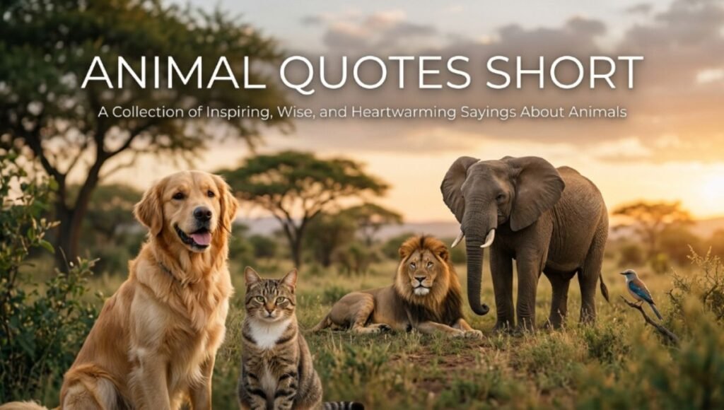 Animal Quotes Short