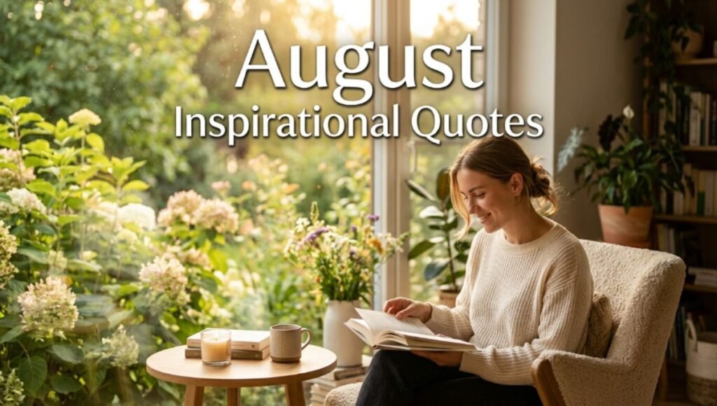 August Inspirational Quotes