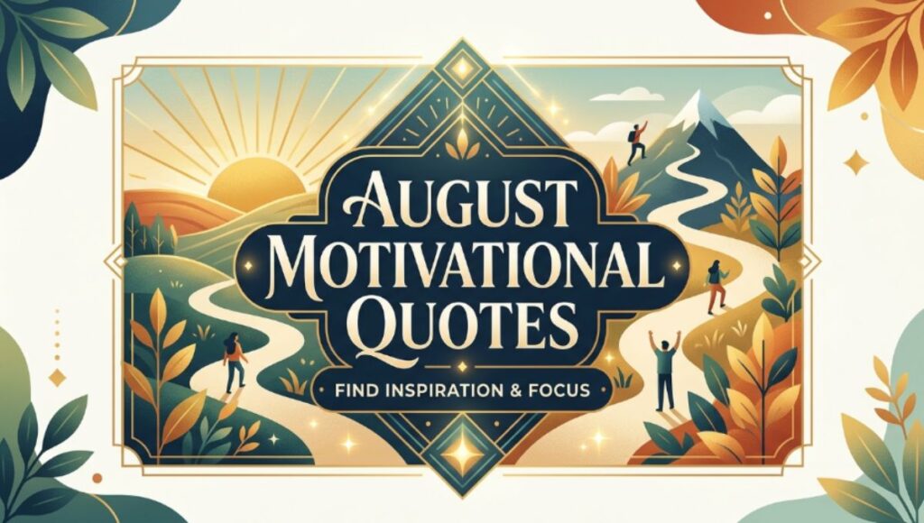 August Motivational Quotes