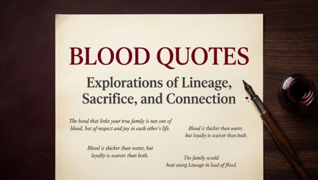 Blood Quotes
