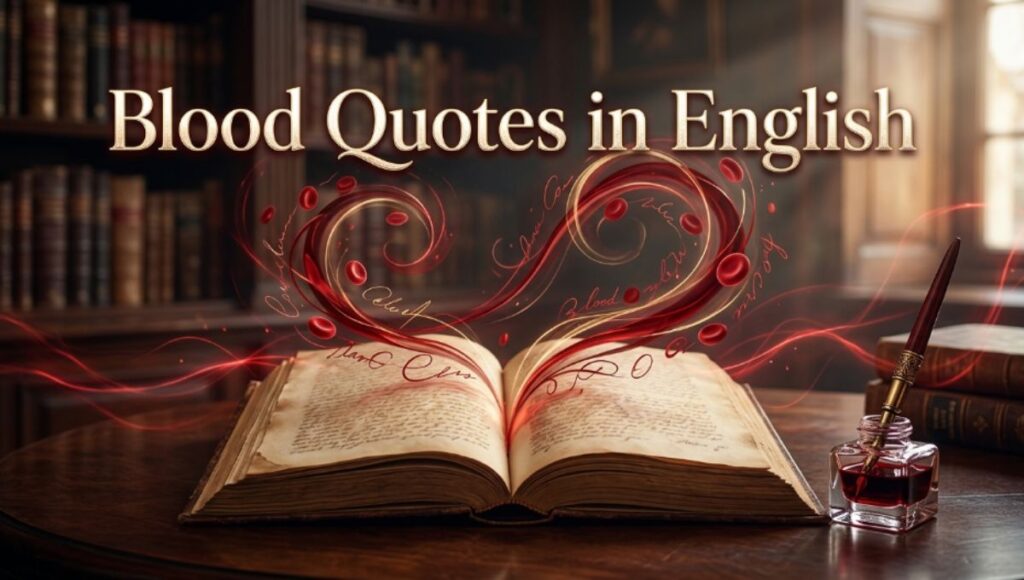 Blood Quotes in English