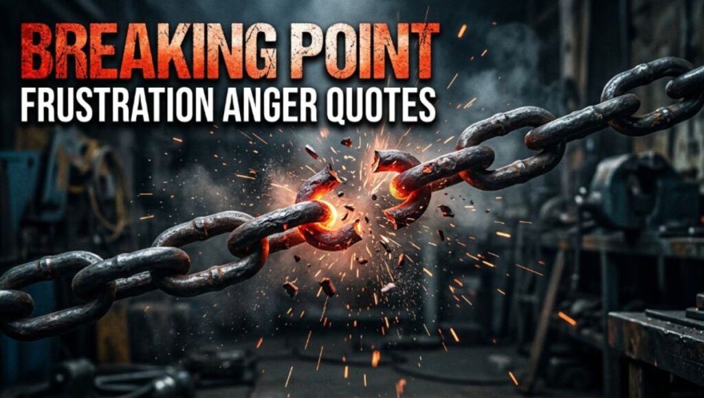 Breaking Point Frustration Anger Quotes