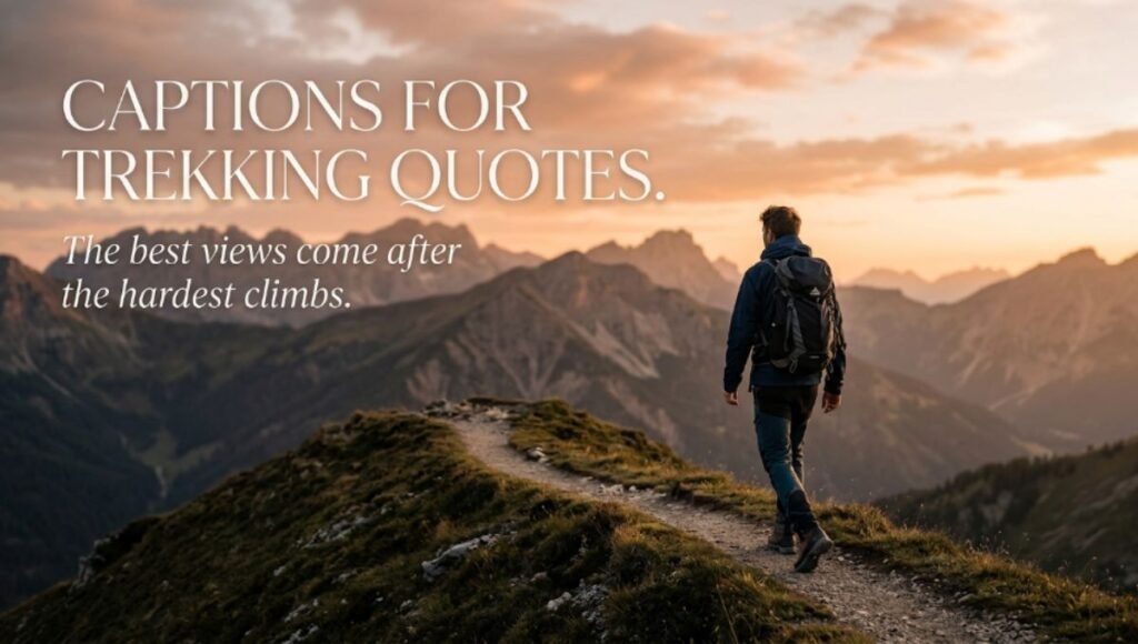 Captions for Trekking Quotes