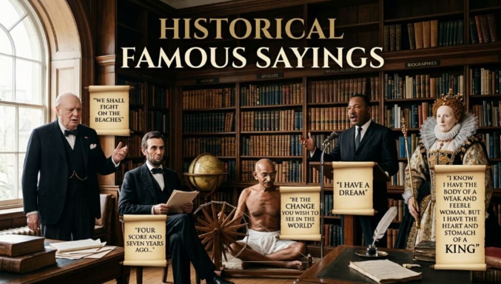 Historical Famous Sayings