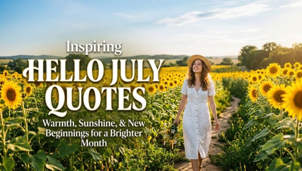 Inspiring Hello July Quotes
