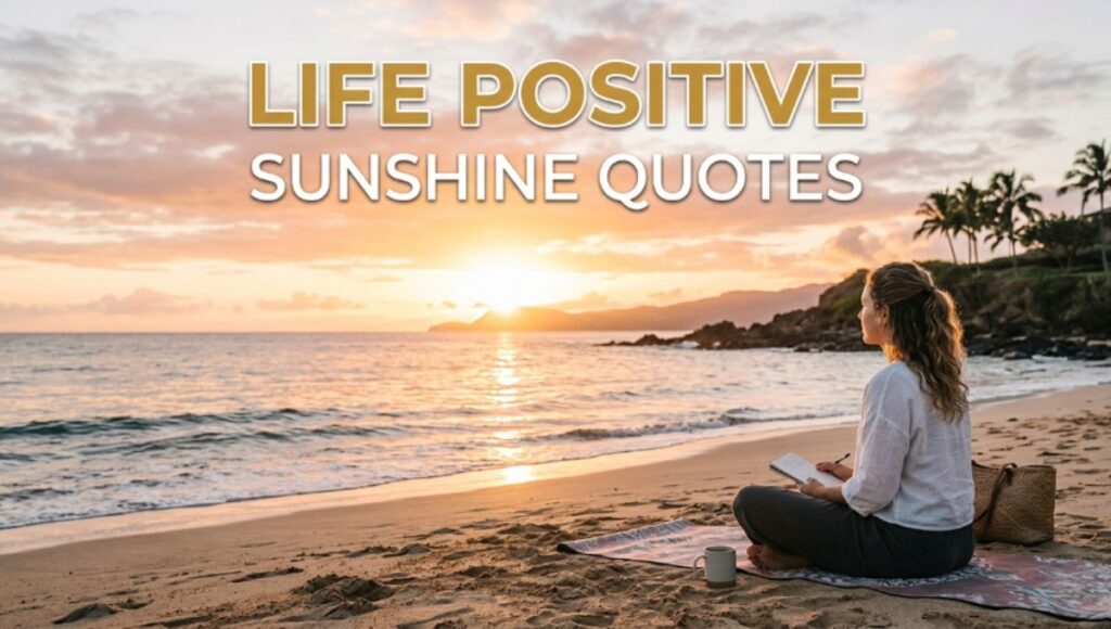 Life Positive Sunshine Quotes
