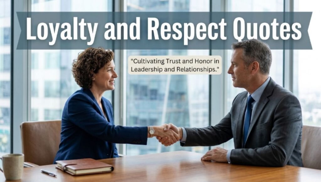 Loyalty and Respect Quotes