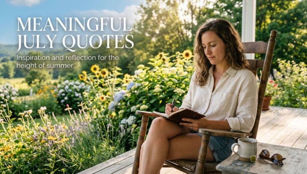 Meaningful July Quotes