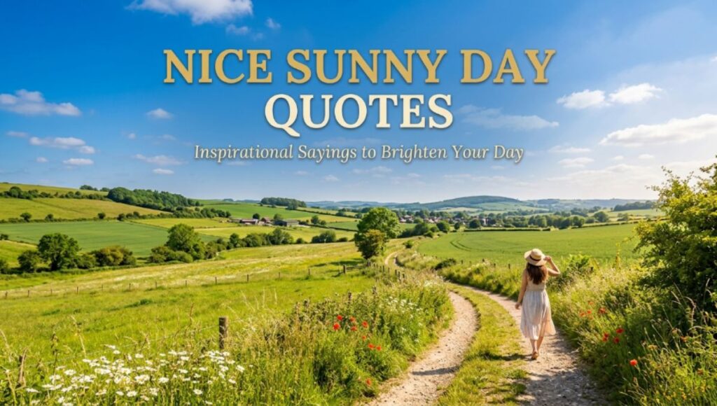 Nice Sunny Day Quotes