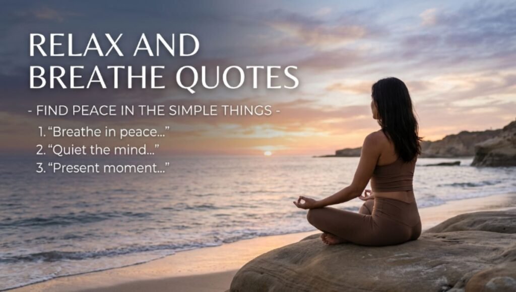Relax and Breathe Quotes