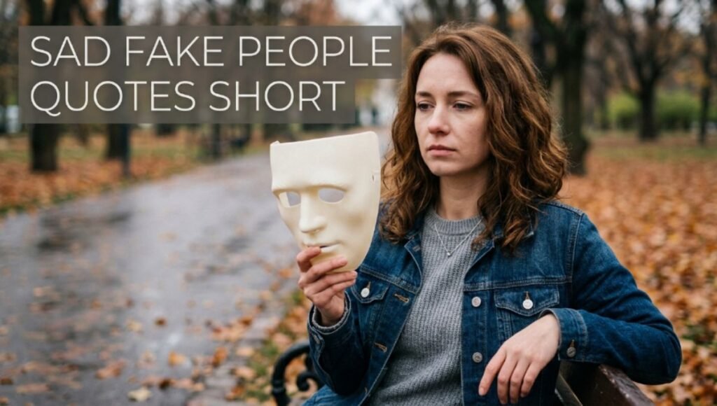 Sad Fake People Quotes Short