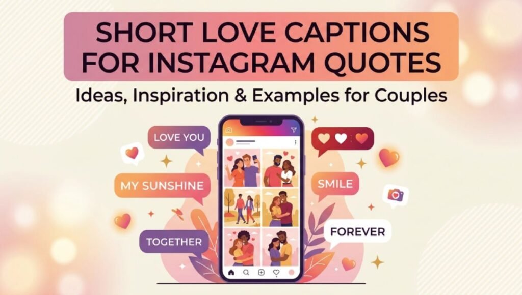 Short Love Captions for Instagram Quotes