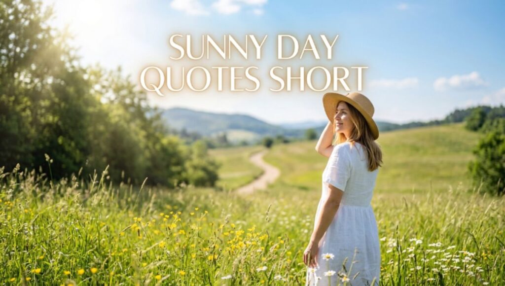Sunny Day Sayings Quotes