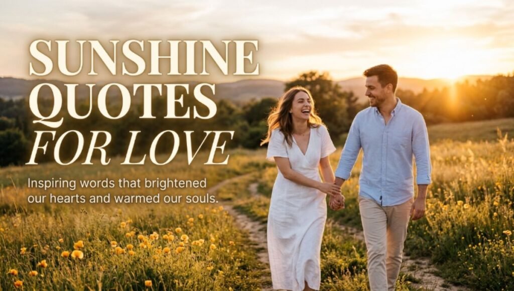 sunshine quotes for love