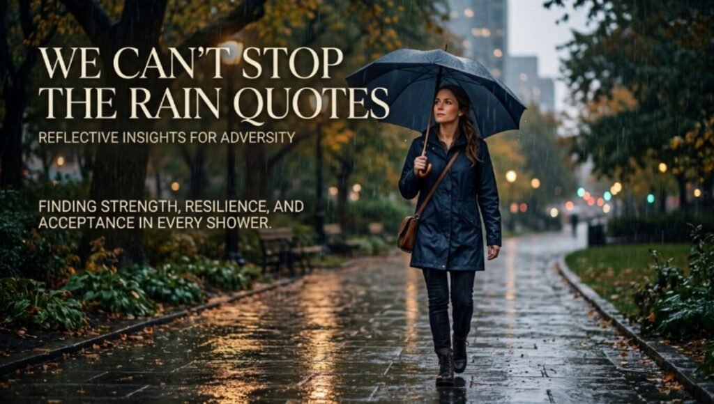 We Cant Stop the Rain Quotes