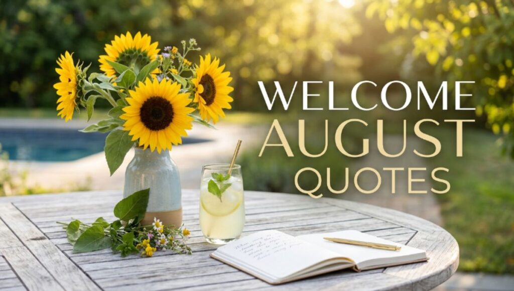 Welcome August Quotes