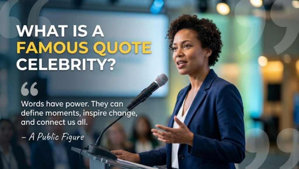 What Is a Famous Quote Celebrity