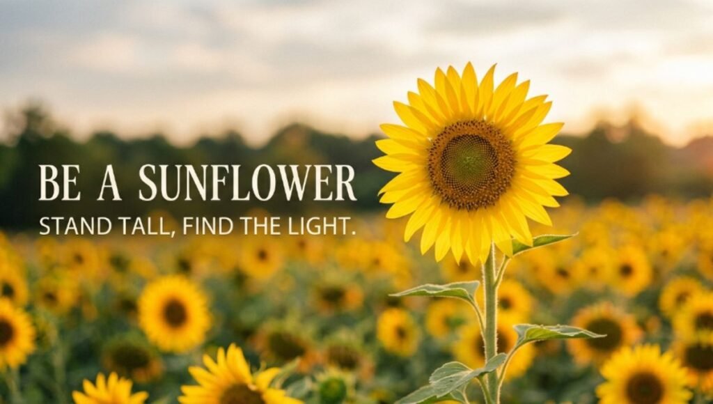 be a sunflower quote