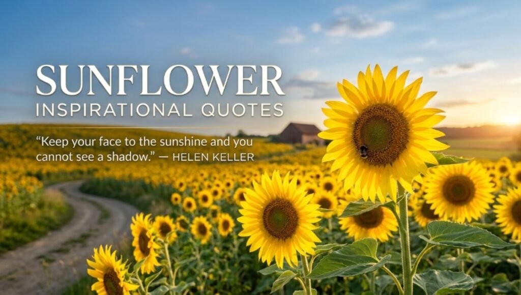 sunflower inspirational quotes