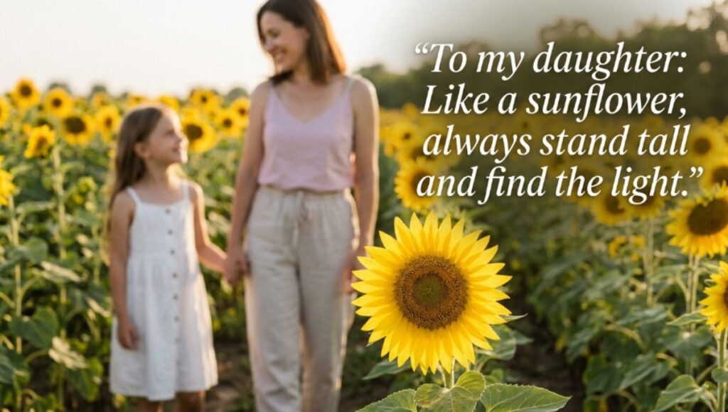 sunflower quote for daughter