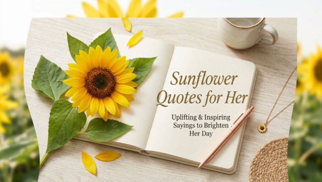 sunflower quotes for her